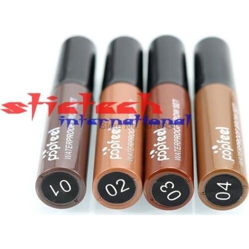 By dhl or ems 200pcs 4 Color Eyebrow Mascara Dye Cream Tint Gel Brush Waterproof Beauty Makeup Tool