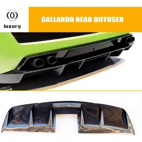Carbon Fiber Rear Protector Diffuser Spoiler for Lamborghini Gallardo LP550 LP560 LP570