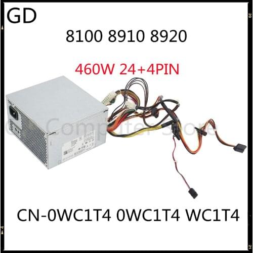 GD NEW Original For DELL XPS 8100 8910 8920 460W 24+4PIN Power Supply AC460AD-01 HU460AM-01 CN-0WC1T4 0WC1T4 WC1T4 Full Tested