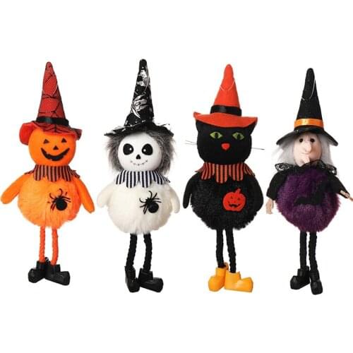 Halloween Hanging Skull Scary Doll Ghost Pendant Haunted House Shocking Bar Props Halloween Ornament Cosplay Party Decoration