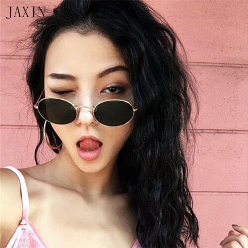 JAXIN Fashion round Sunglasses Women retro border versatile Sun Glasses Men brand design trend personality goggles UV400 oculos