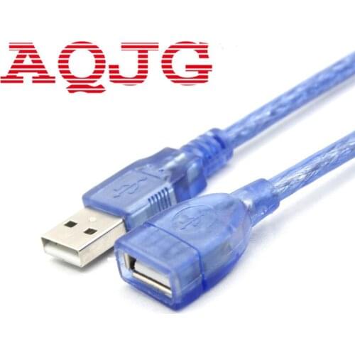 30cm Blue USB 2.0 Extension Male to Female Connector Cable for Mouse Keyboard Camera Computer Laptop Blue Wholesale