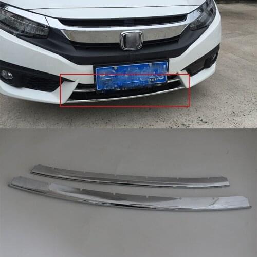 Car body kits ABS front moulding trims cover Pedal Car Sticker For HONDA CIVIC 2017