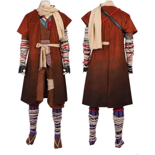 Adult Men Shadows Die Twice Wolf Noshir Dalal Cosplay Costume Halloween Party Outfit Full Props Suit