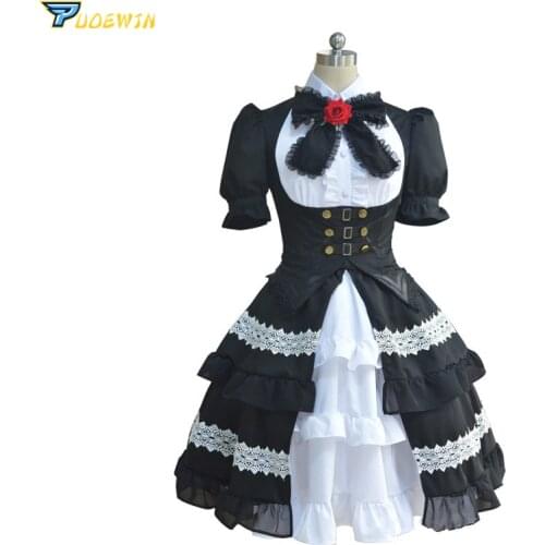 Anime Date a Live Tokisaki Kurumi Gothic Lolita Cosplay Costume