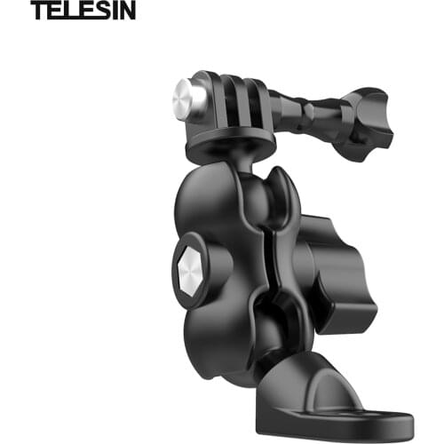 TELESIN Action Camera Motorcycle Rear-view Mirror Mounting Bracket Action Camera Mount Adapter for GoPro Hero 9/8/7/6/5