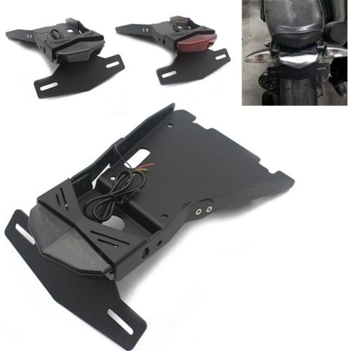 Motorcycle License Plate Bracket Holder Taillight LED Light For BMW R NineT R9T 2014 2015 2016 2017 2018 2019