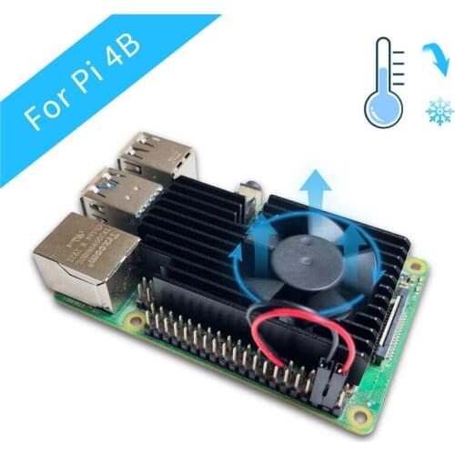 CNC Extreme Cooling Fan Heatsink Kit For Raspberry Pi 4B / 3B+ / 3B Plus / 3B