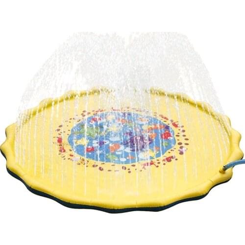 Summer Outdoor Inflatable Pool Spray Water Mat Lawn Games Pad Summer Baby Play Mat for Garden Beach Lawn Kid Play Water Mat