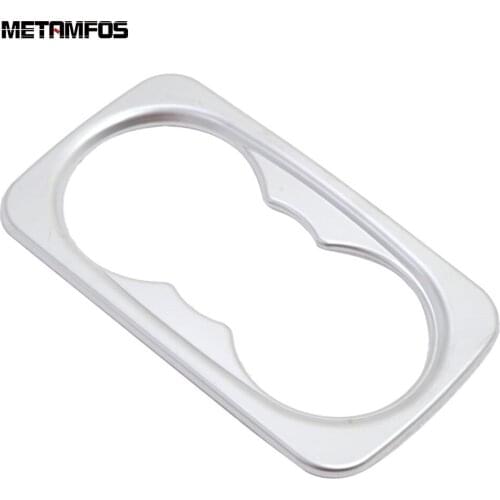 For Hyundai Elantra Avante 2016 2017 2018 Matte Cup Holder Water Bottle Decoration Frame Sticker Inner Accessories Car Styling