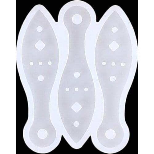 Mini Token Fan Epoxy Resin Mold Jewelry Keychain Pendant Casting Silicone Mould T21F