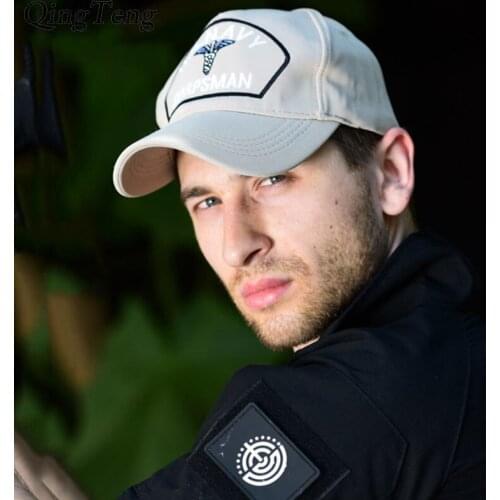 US NAVY Baseball Caps for Men Corpsman Casquette US Navy Hat Black Cap Tactical Army Hat Bone Gorras Snapback