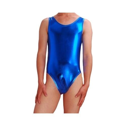 2018 new Mens Faux Leather Underwear JJ Sets Fun Onesies Men Underwear Onesies Underwear body bodysuit men gay jockstrap