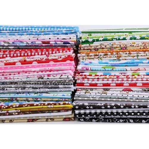 7 Pcs Printed Pieces Of 25X24cm DIY Handmade Patchwork Set, Cotton Plain Weave Cloth Patchwork Needlework Multicolor