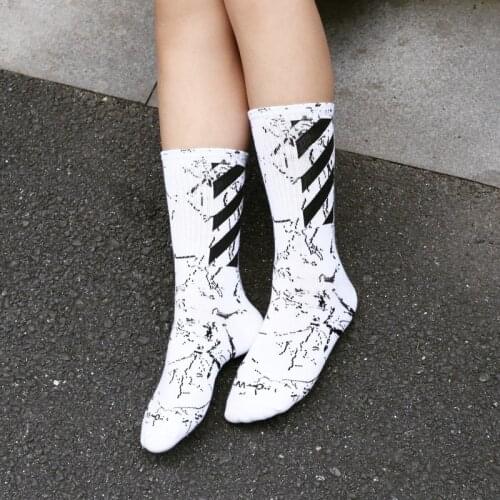 Black Sock Men Crew Adult Striped Mens Socks Standard Sox High Quality Fashion Cotton Autumn Winter Unisex Trendy Calcetines