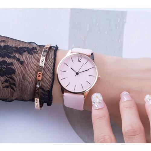 New style color dial ladies belt watch fashion simple fashion quartz watch