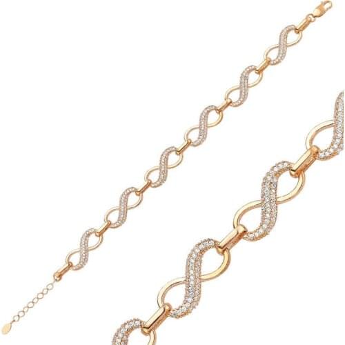 Original 925 Sterling Silver Infinity Wristband for Women , Stylish, Aesthetic and Flashy, Bracelet Types for Women