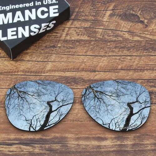 ToughAsNails Resist Seawater Corrosion Polarized Replacement Lenses for Oakley Elmont L Sunglasses Metallic Silver
