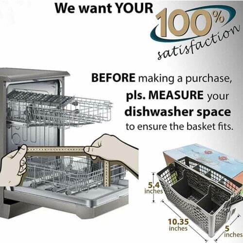 Dishwasher Silverware Basket Universal Clean Dirty Magnets Sign Utensil Cutlery Holder A1
