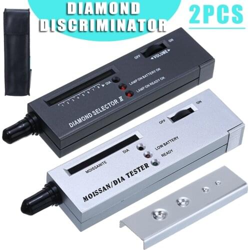 Diamond & Moissanite Tester Pen Gemstone Jewelry Testing Tools Set For Stones Dimension Measurement With Cases