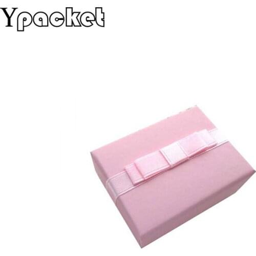 Pink Box Pendant Gift Box Square Jewelry Decoration Event Party Supplies Wedding Favours Gift Boxes 6.5*5*2.5cm 100/Lot