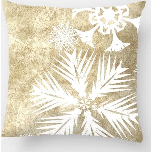 Ivory And White Christmas Snowflakes Wedding Decorative Cushion Cover Pillow Case Customize Gift By Lvsure For Seat Pillowcase