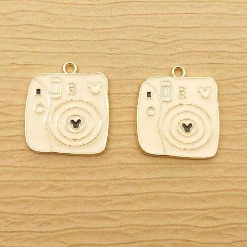 10pcs 20x22mm enamel music box charm for jewelry making earring pendant necklace and bracelet charm