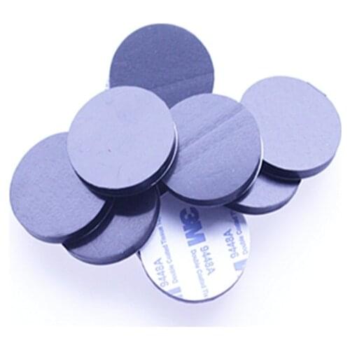 100 PCS 30mm x 2mm black anti slip silicone rubber plastic bumper damper shock absorber 3M self-adhesive silicone feet pads
