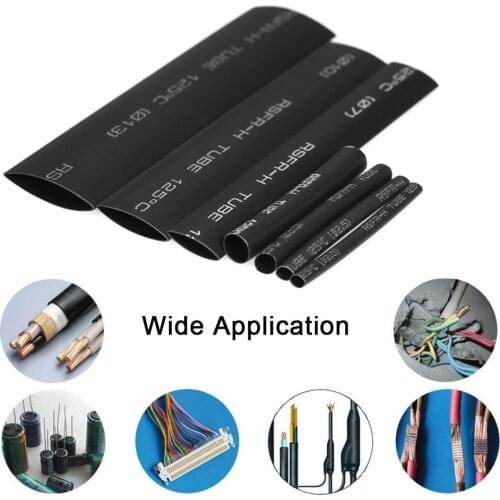NEW 127pcs Shrinkable Tube Halogen-Free Heat Shrink Tubing Tube Electrical Equipment Tube Sleeving Wrap Wire Cable Sleeve Kit