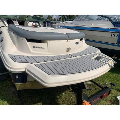 2008-2012 Sea Ray 185 Sport Swim Platform& Cockpit Boat EVA Faux Teak Deck Floor Pad