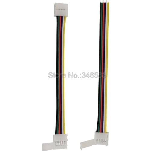 5pcs 6Pin 6-Pin RGB CCT LED Strip Connector 6 pin 12mm Width 1-Way or 2-Way Solderless Adapter for RGB+CCT LED Strip