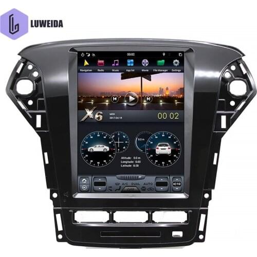 LuweidaTesla Vertical Screen Car video stereo For FORD Mondeo auto Electronics DVD PLAYER multimedia audio system