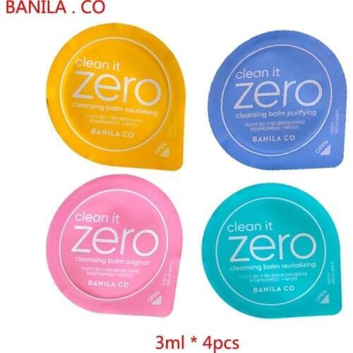 BANILA CO Clean it Zero Cleansing Balm 4pcs DeepCleansing Cream Face Gentle Makeup Remover No Irritating Cleanser KoreaCosmetics