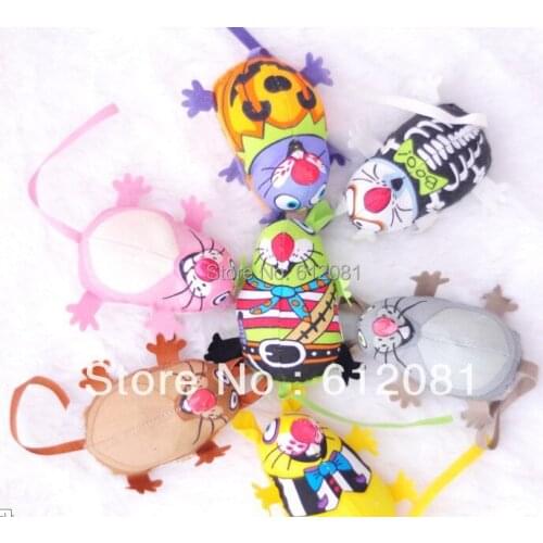Free Shipping fat cat toysLovely Mouse for Cat Dogs Funny Fun playing contain catnip toys Pet supplies Mixed color 30pcs/lot