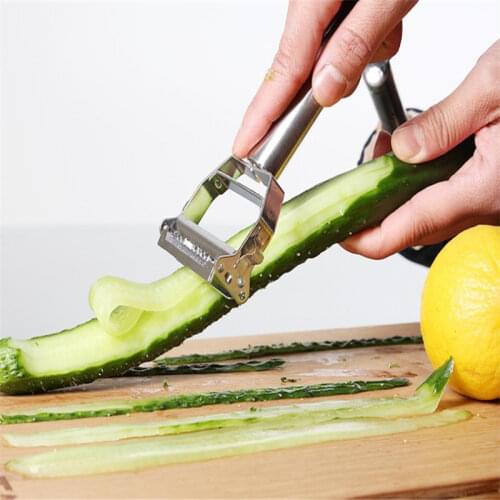 Stainless Steel Peeler Vegetable Cucumber Carrot Fruit Potato Double Planing Grater Planing Kitchen Accessories HRC219