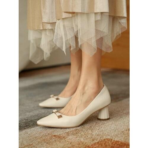 EshtonShero High Heels Female Shoes Classics Basic Women Pumps Pointed Toe Slip On Casual Shoes Spring Fashion New Arrival