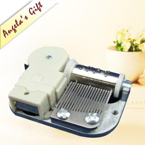 Mini DIY music box 18 Note wind up clockwork musical movements free shipping Angelas gifts