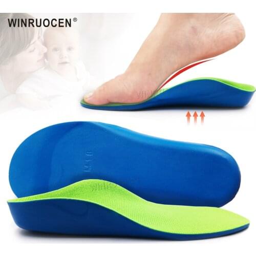 Orthopedic insoles child Valgus corrector flat foot shoes EVA foot pads for Arch support OX-Leg Children padded Insert Foot Care