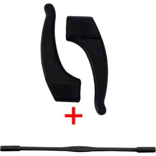 1set Adjustable Color Elastic Silicone Eyeglasses Straps Sunglasses Chain Sports Anti-Slip String Glasses Ropes Band Cord Holder