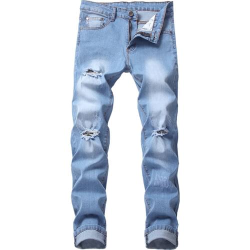 Shuzumiao Straight Jeans For Men