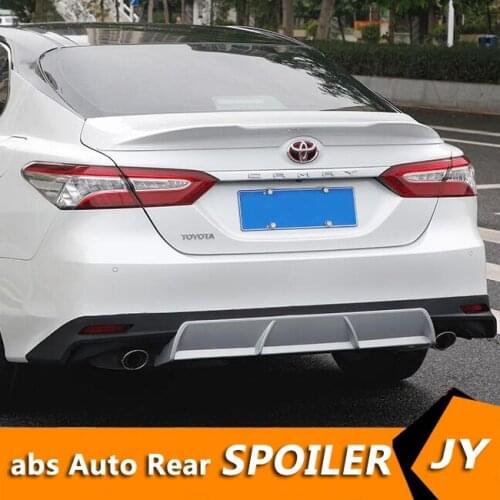For TOYOTA Camry Roof Spoiler 2018-2019 Camry Roof TR spoiler High Quality ABS Material Car Rear Wing Primer Color Rear Spoiler