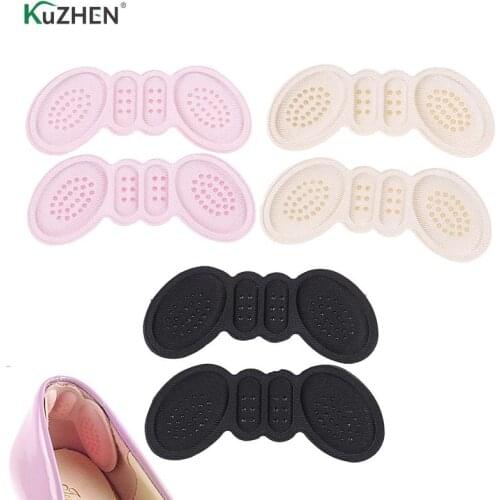 1 Pair Insoles Foam Cotton Gel Shoe Pads Foot Shoe Heel Stick Toothpaste Protector Anti Slip Pad For Foot Care 3 Colours