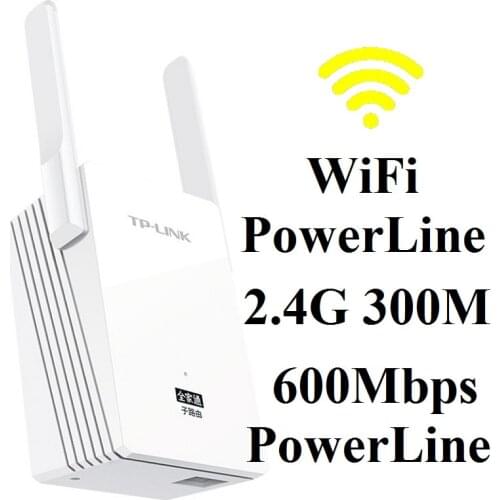 TPLink Single Universal WiFi Extender 600Mbps Power Line Adapter Extender 2.4G WiFi Hotspot 300Mbps Wireless Extender Powerline