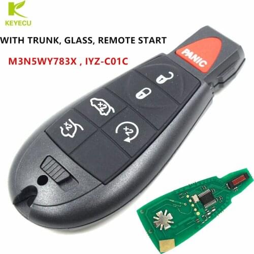 KEYECU Replacement Remote Control Key Fob 433MHz ID46 Chip M3N5WY783X for Jeep Commander & Grand Cherokee 2008 2009 2010