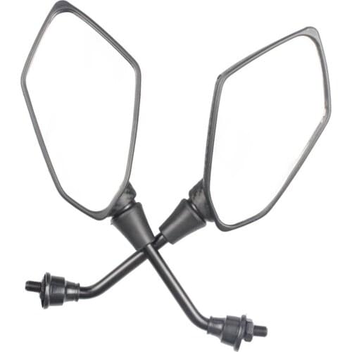 2Pcs/Pair Motorcycle Mirror Scooter E-Bike Rearview Mirrors Electrombile Back Side Convex Mirror 8mm 10mm Carbon Fiber