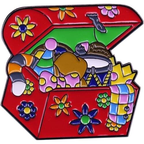 Beautifully Designed Mr. Dressup Tickle Trunk Badge Add Some Nostalgia to Your Bag or Jackets