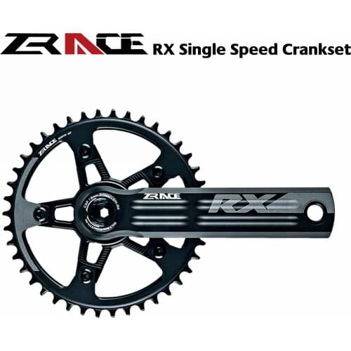 ZRACE RX cranksets Single Speed Crank Chainset,38T/40T/42T/44T,170/172.5/175mm for gravel-bikes Cyclo-Cross, DUB BB29 BB30 BB92