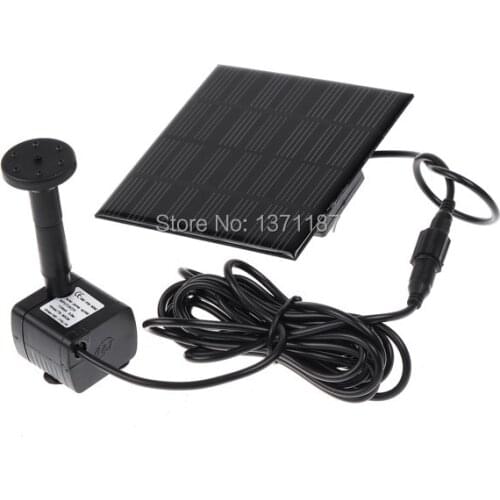 1.2W Solar Water Fountain Pump Solar Power Fountain Pump Waterfall for Garden Decoration 200L/H 0.75M Lift Max