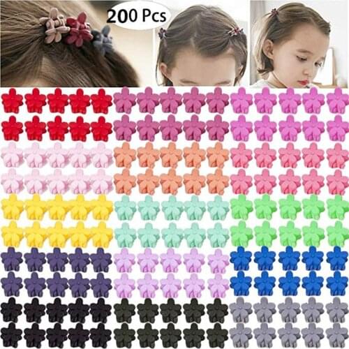 200 Pieces Little Baby Girls Hair Bangs Mini Hair Claw Clip Hair Pin Hair Accessories Clips for Girls,Teens, Kids, Toddlers Chil