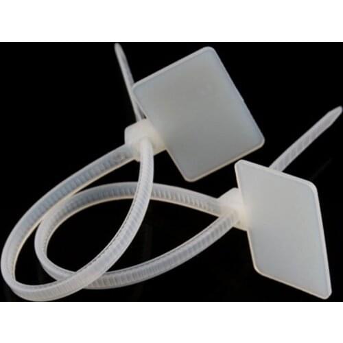 20x Zip Ties Write On Ethernet RJ45 RJ12 Wire Power Cable Label Mark Tags #8797